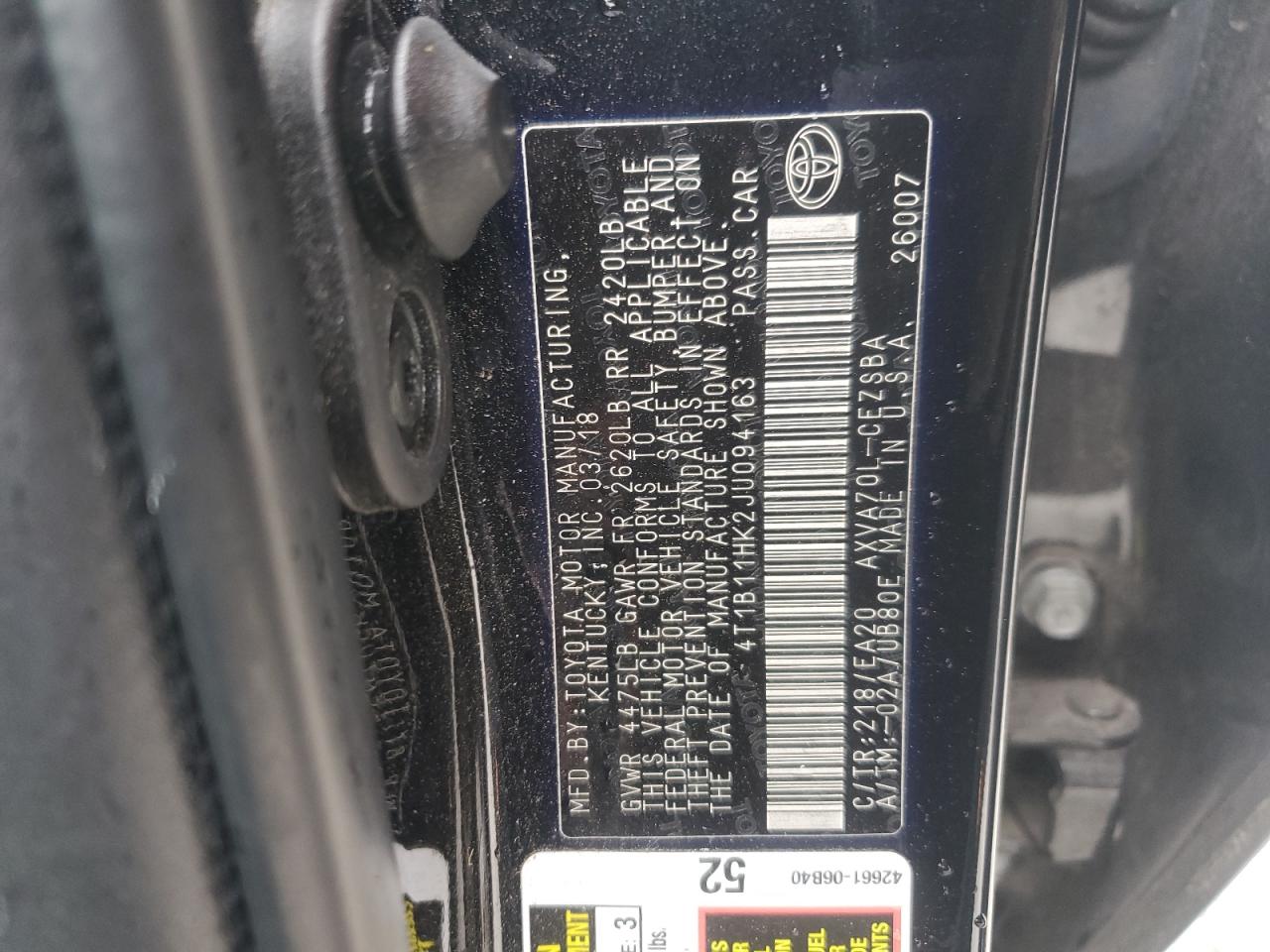 2018 Toyota Camry - Image 12