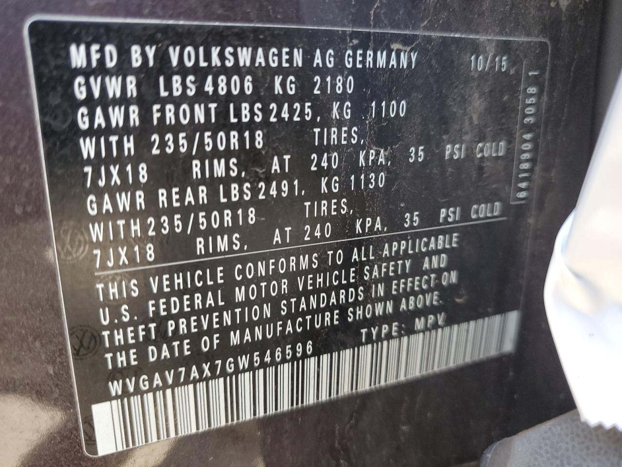 2016 Volkswagen Tiguan - Image 15