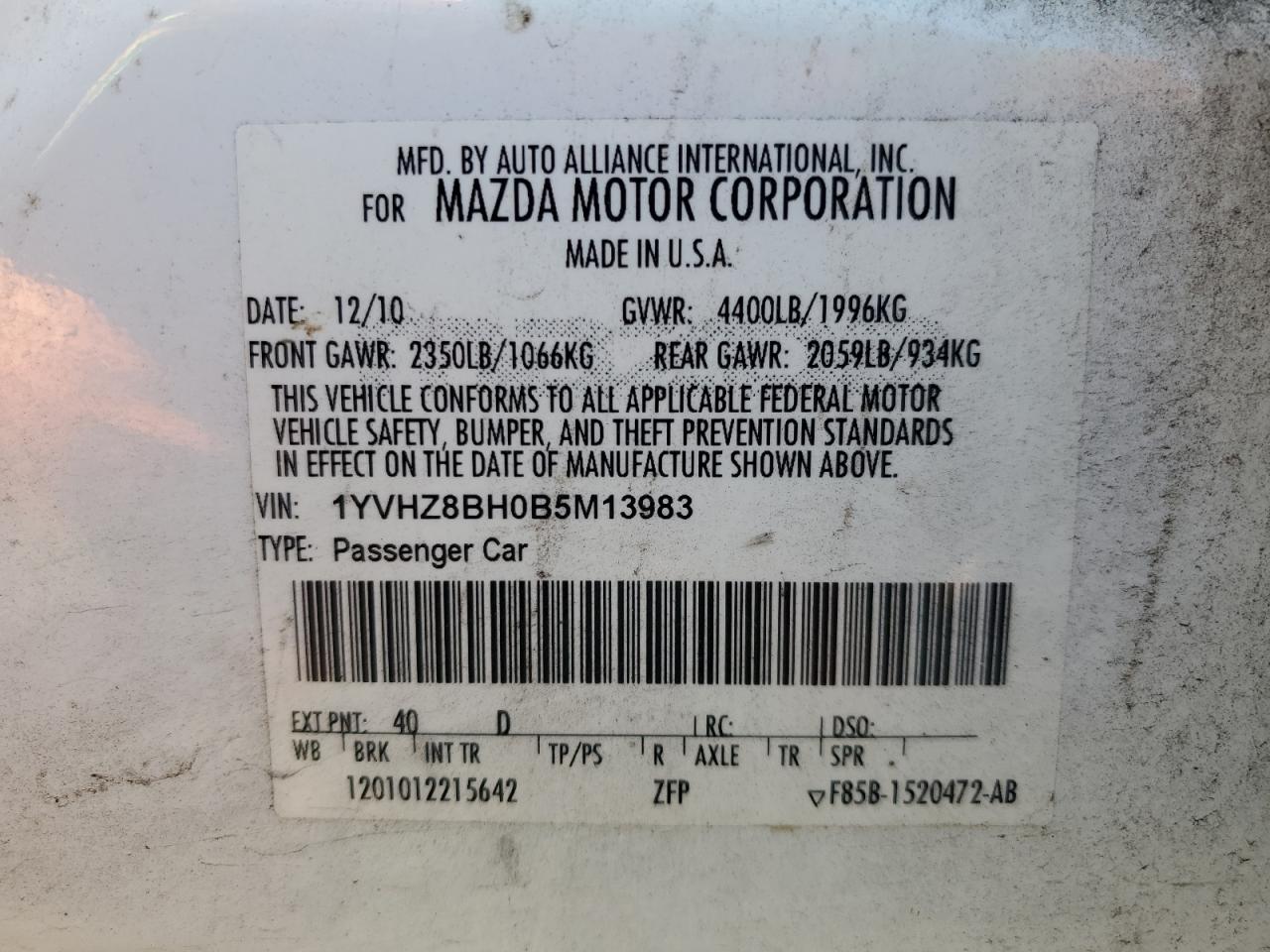 2011 Mazda 6 - Image 12