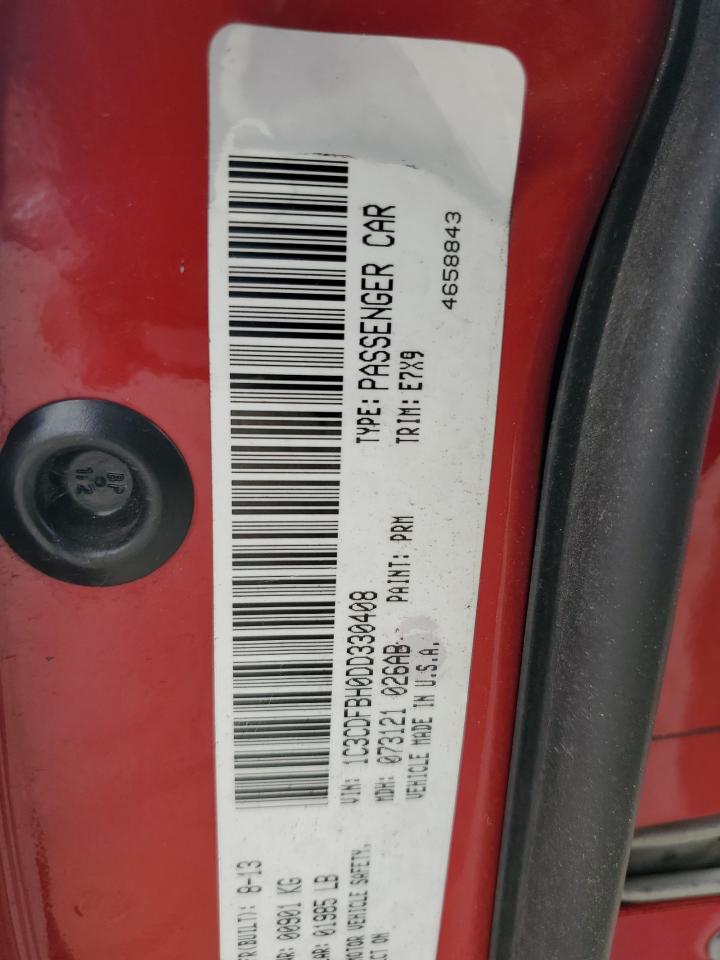 2013 Dodge Dart Sxt VIN: 1C3CDFBH0DD330408 Lot: 47517485