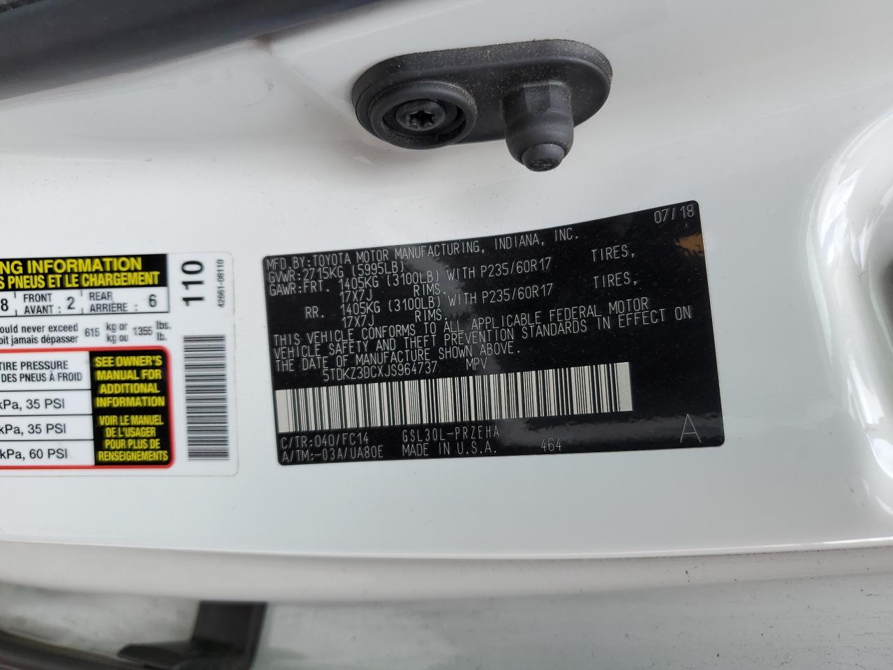 2018 Toyota Sienna - Image 12
