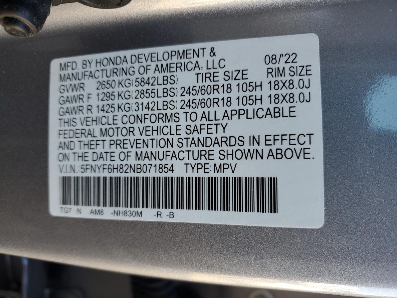 2022 Honda Pilot - Image 14