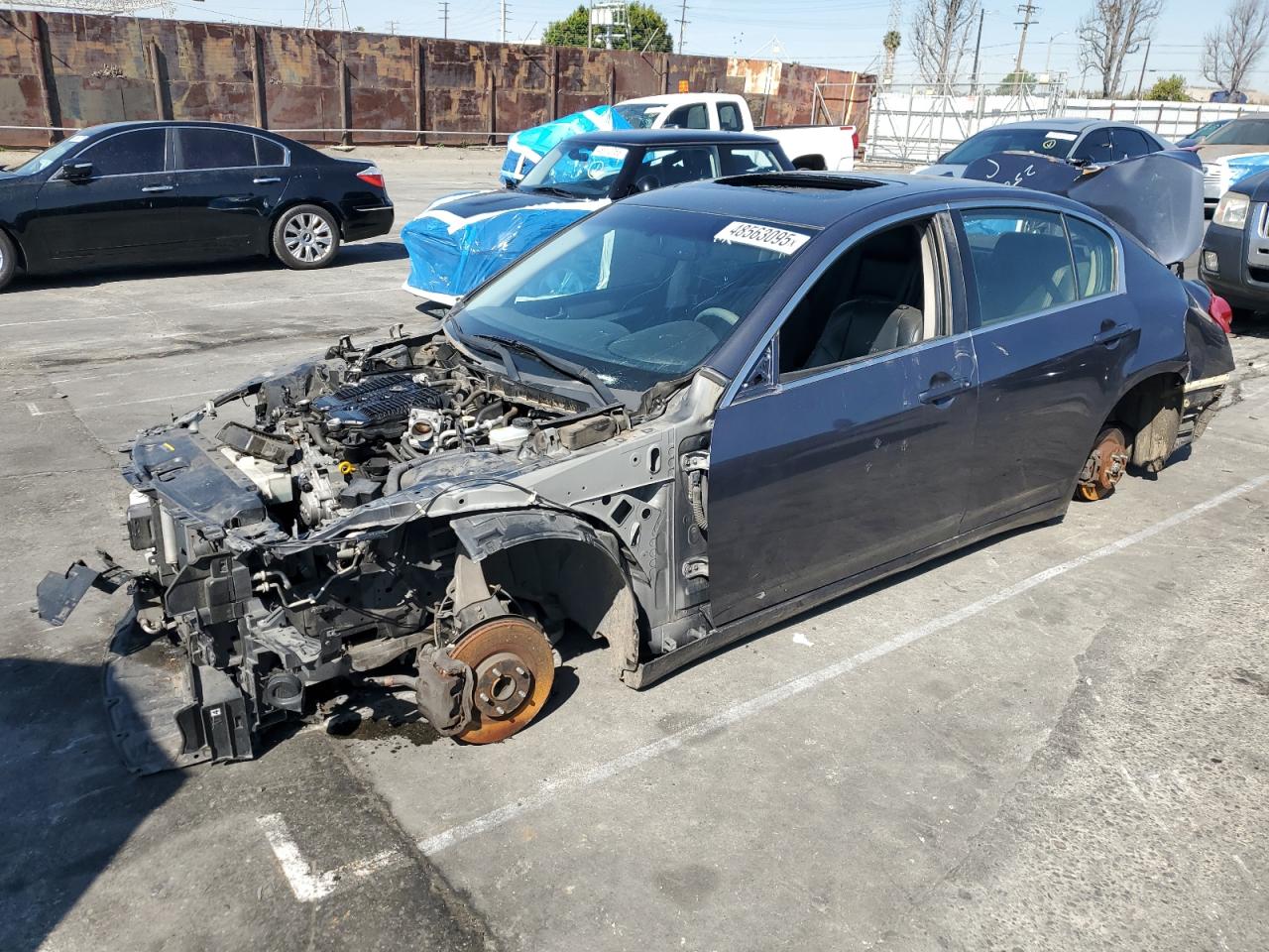 2012 Infiniti G25 Base იყიდება Wilmington-ში, CA - Vandalism