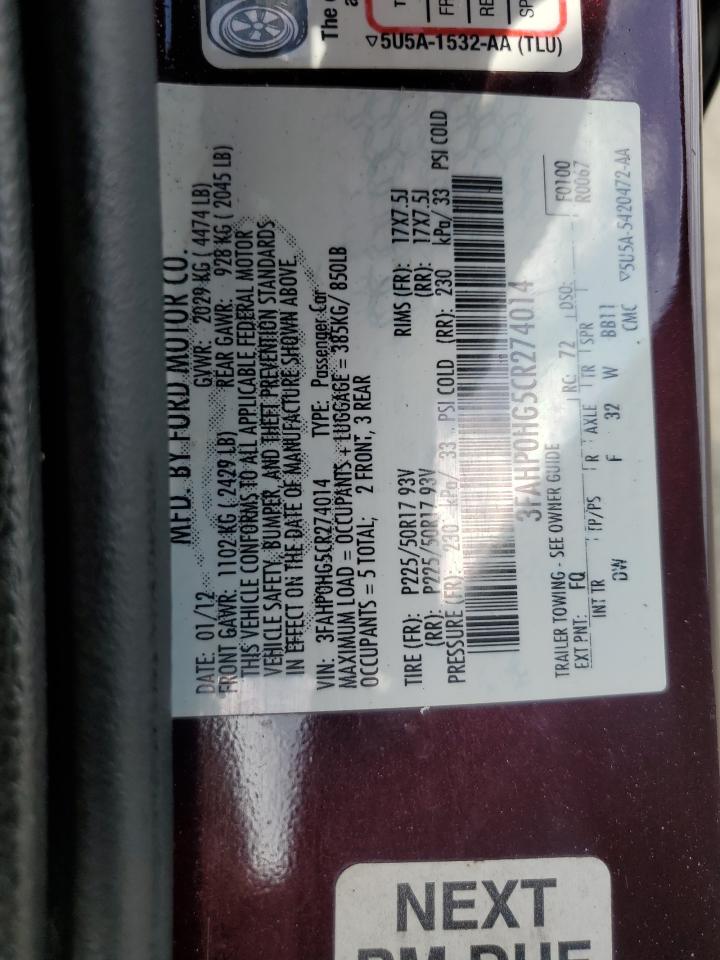 2012 Ford Fusion - Image 12