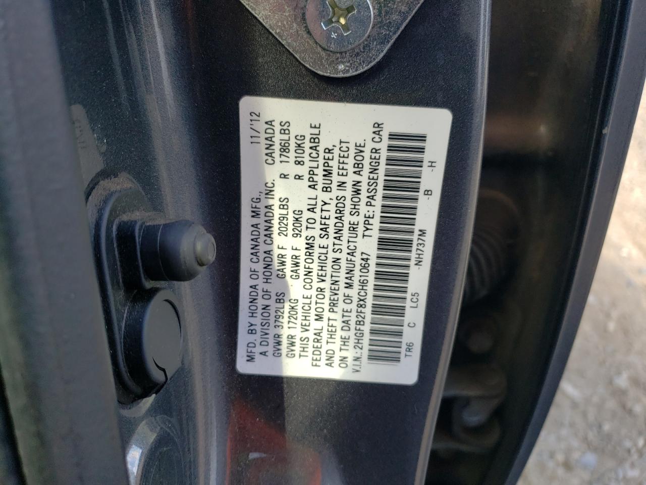 2012 Honda Civic - Image 12