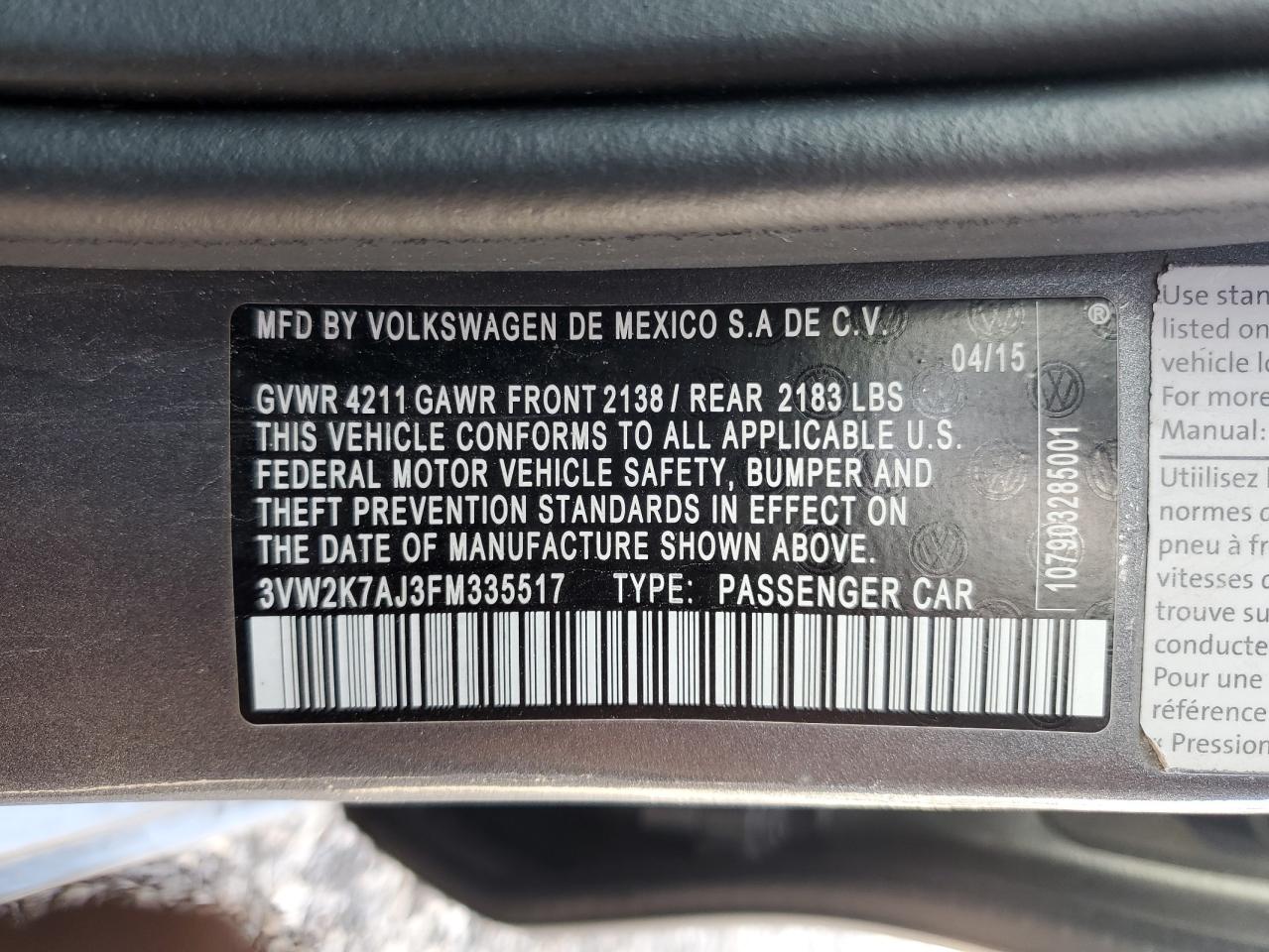 2015 Volkswagen Jetta - Image 12