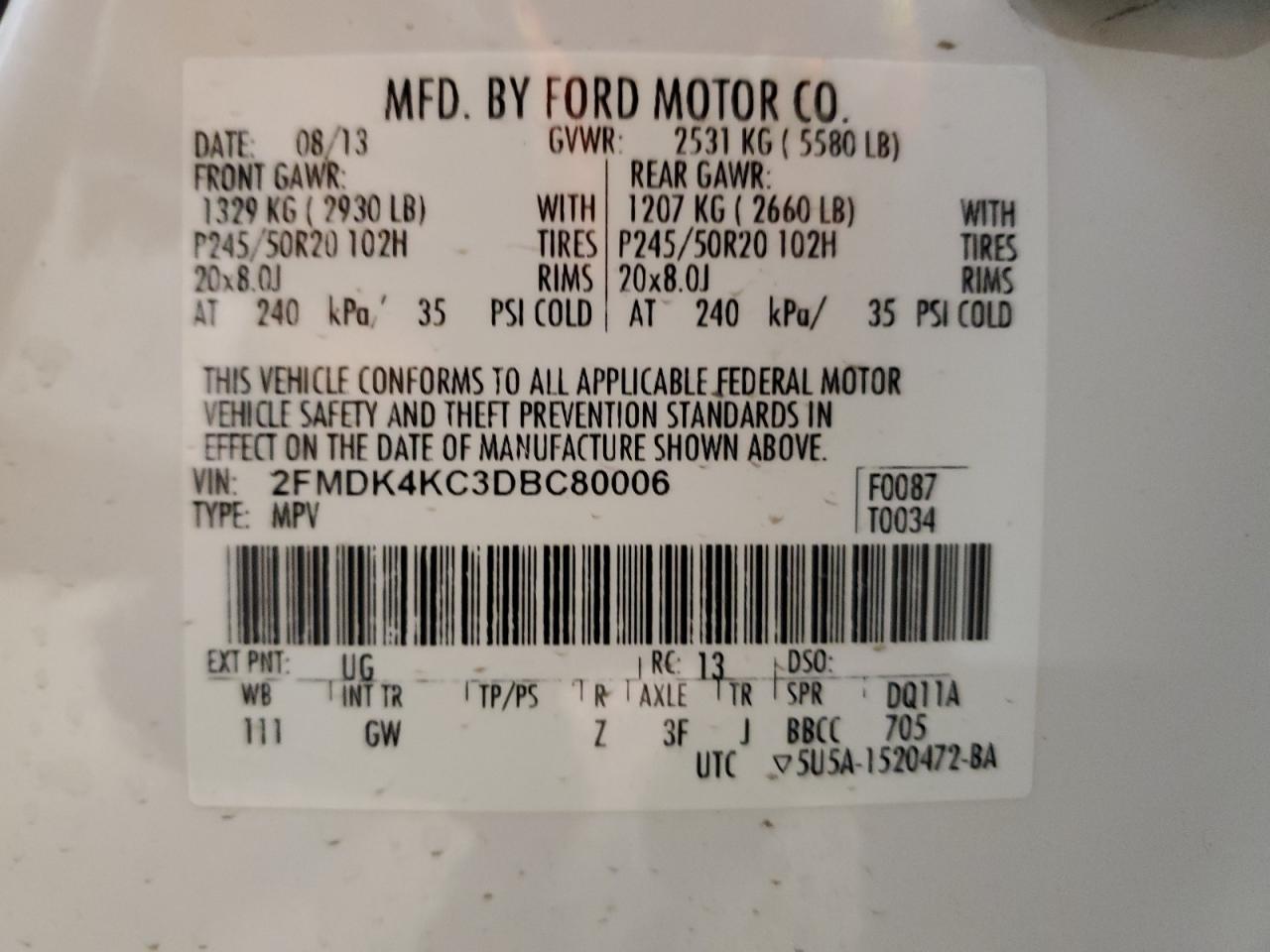 2013 Ford Edge - Image 13