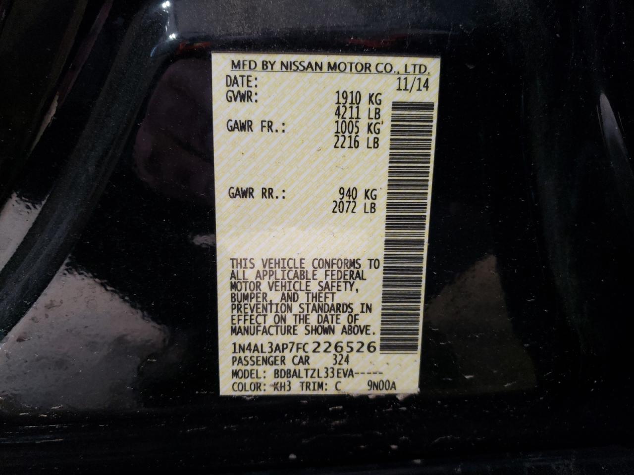 2015 Nissan Altima - Image 12