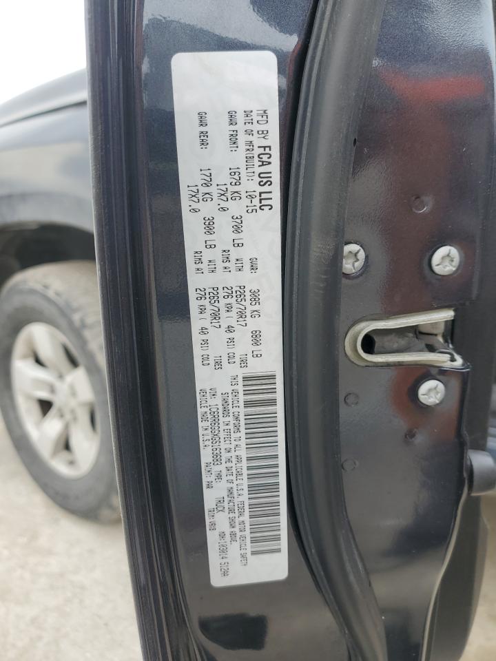 2016 Ram 1500 Slt VIN: 1C6RR6GGXGS163683 Lot: 57515735