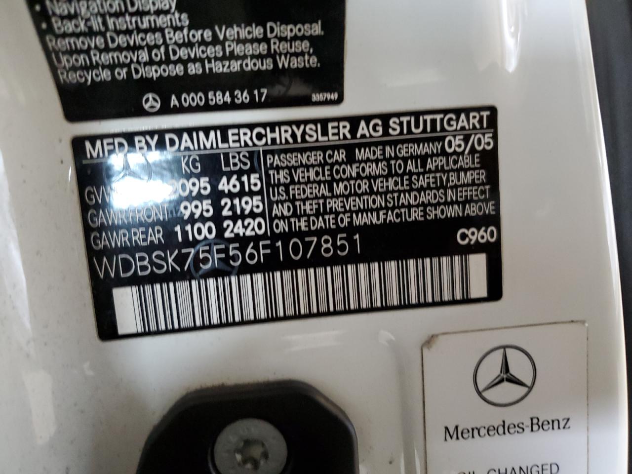 2006 Mercedes-Benz SL-klasse - Image 12