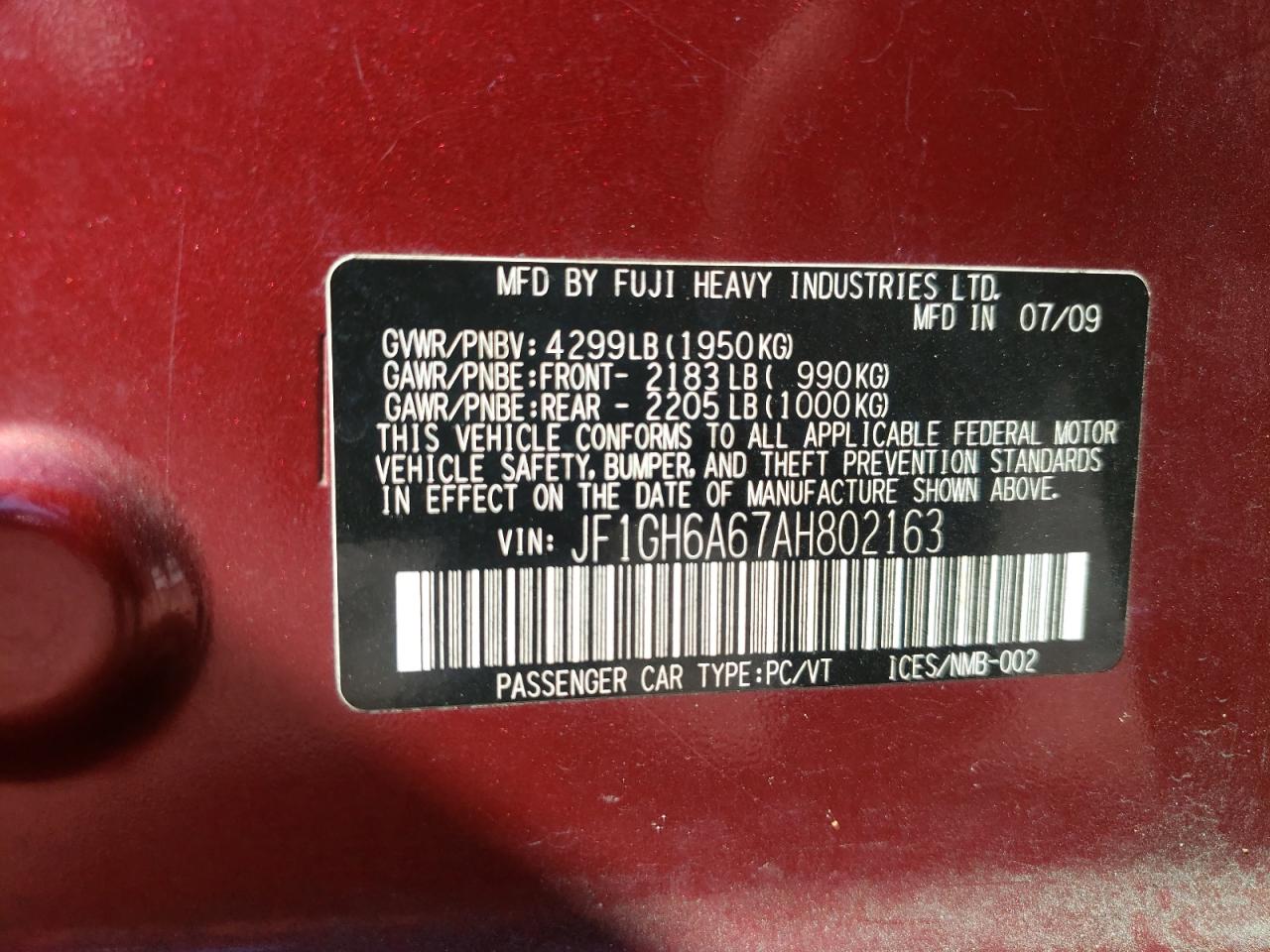 2010 Subaru Impreza - Image 12