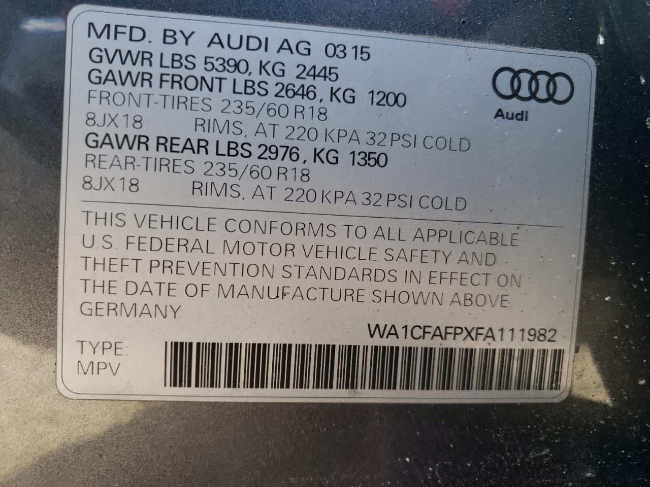 2015 Audi Q5 - Image 13