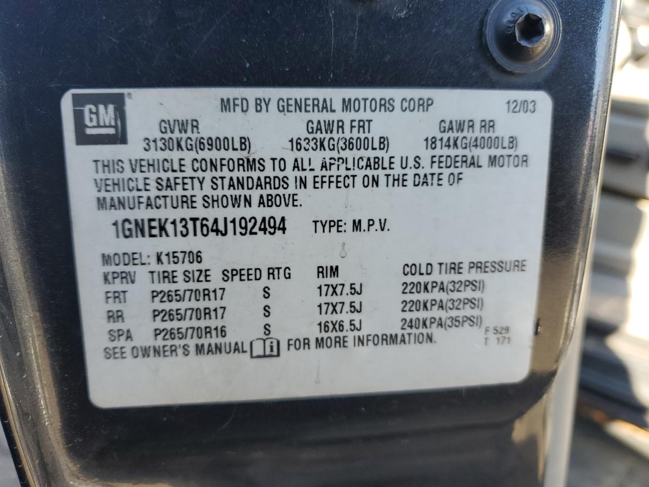 2004 Chevrolet Tahoe - Image 13