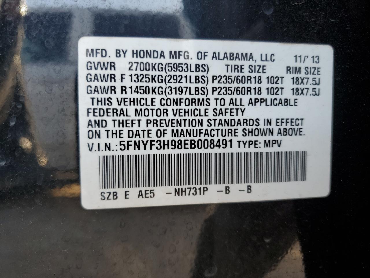 2014 Honda Pilot - Image 13