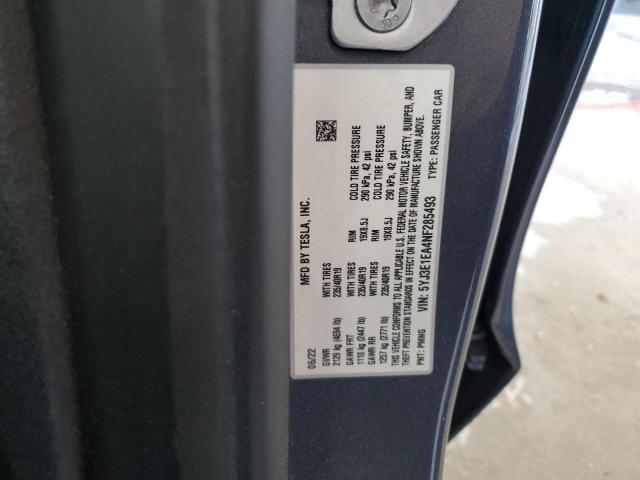 2022 TESLA MODEL 3 