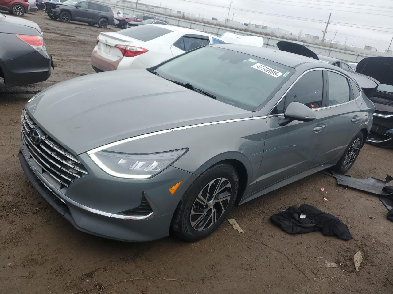 2022 Hyundai Sonata Hybrid на продаже в Elgin, IL - Rear End