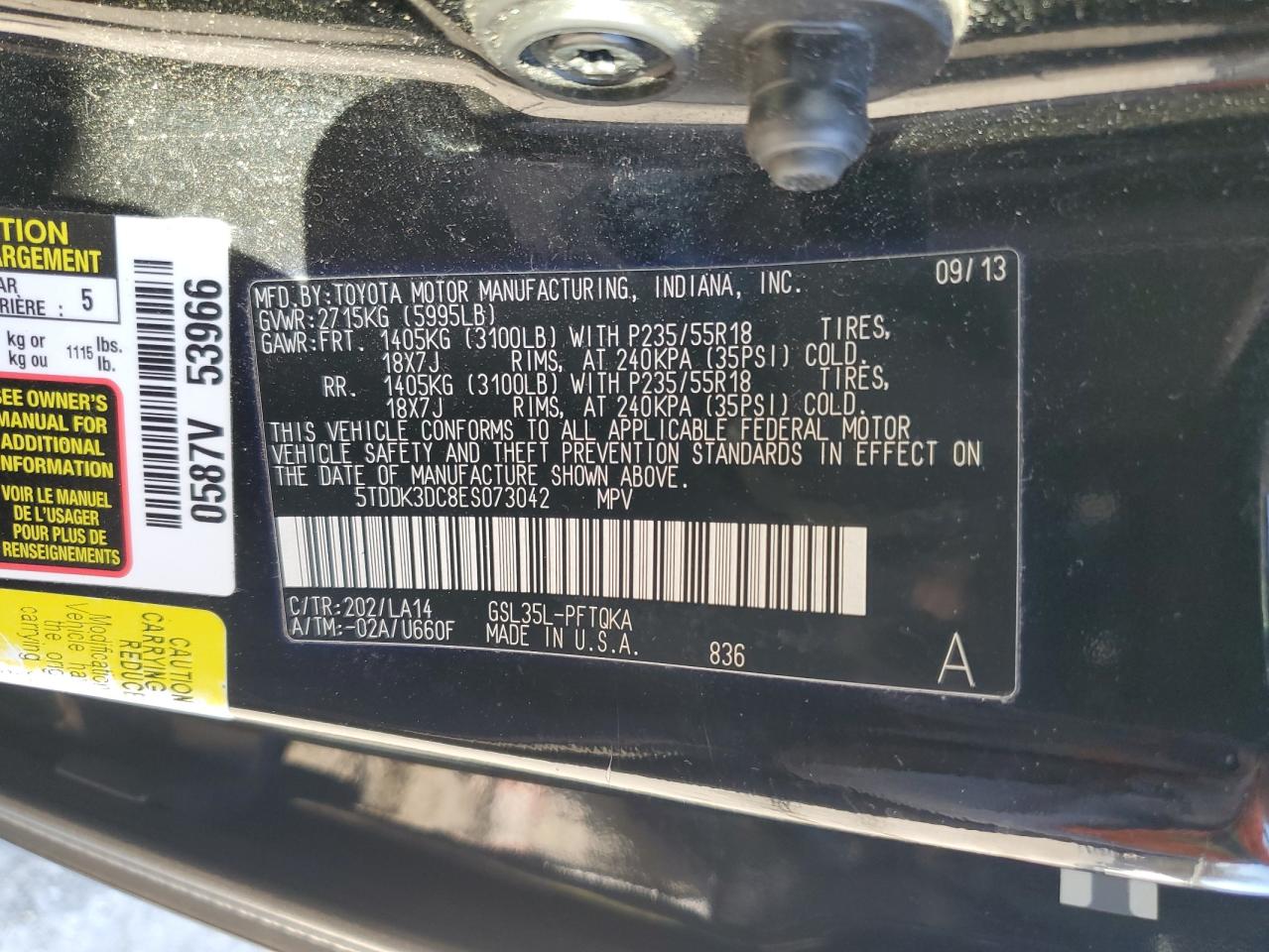 2014 Toyota Sienna - Image 14