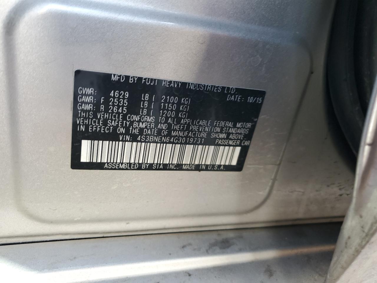 2016 Subaru Legacy - Image 13