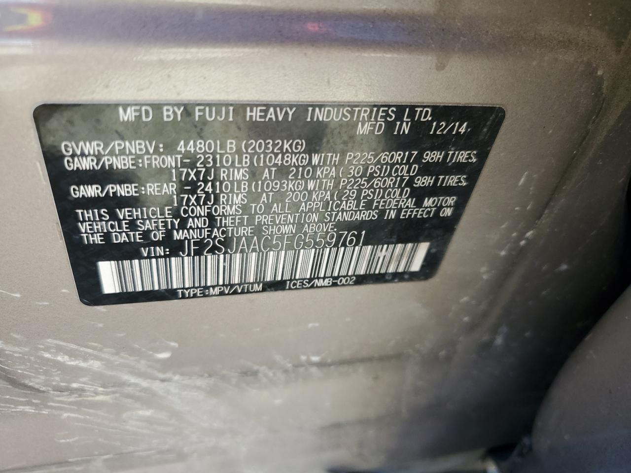 2015 Subaru Forester - Image 12
