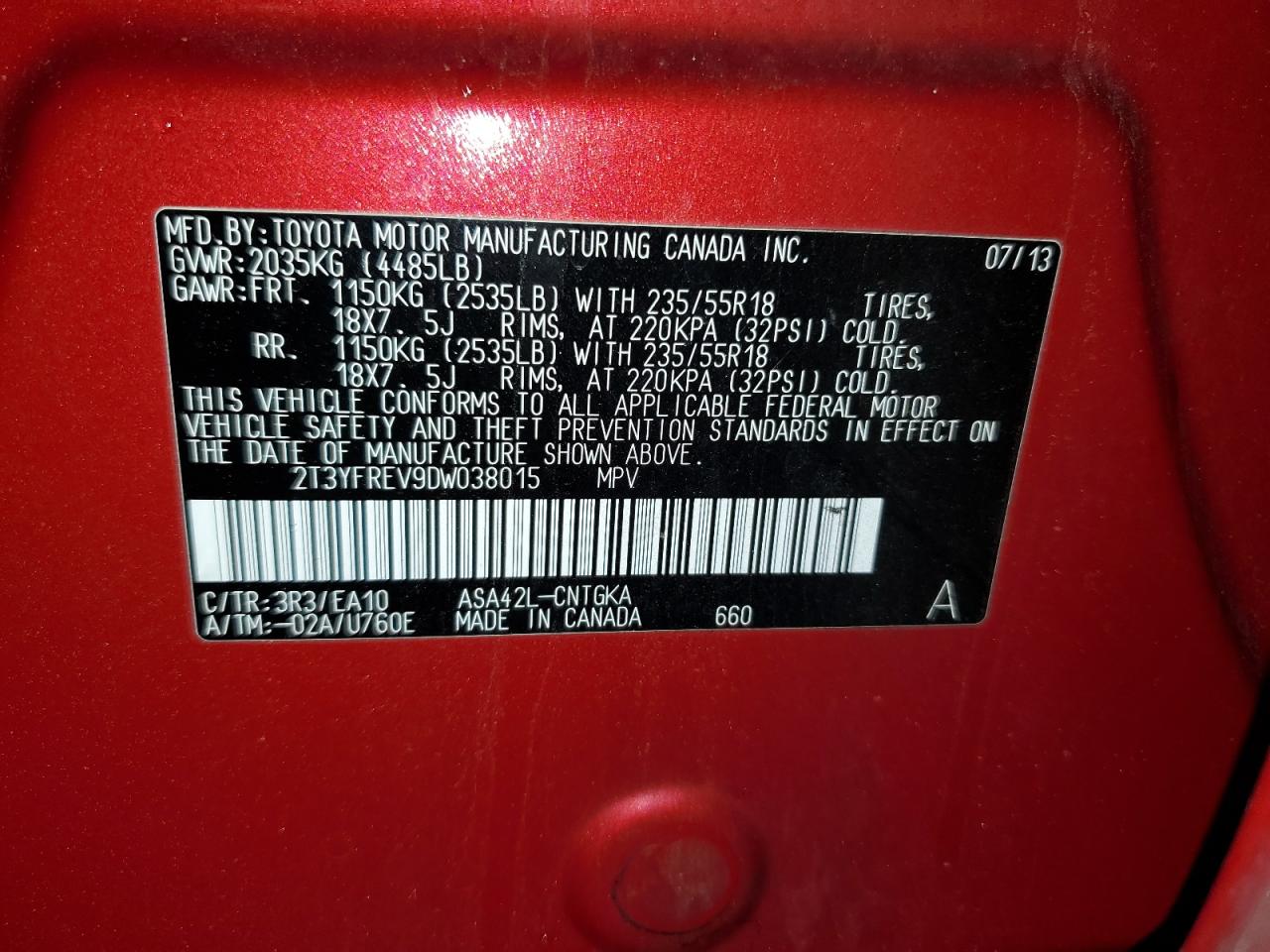 2013 Toyota RAV 4 - Image 13