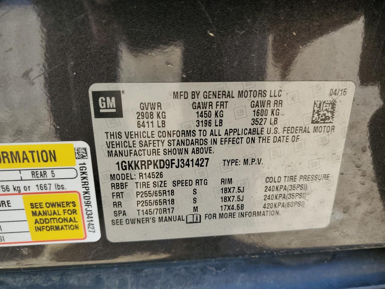 2015 GMC Acadia - Image 14