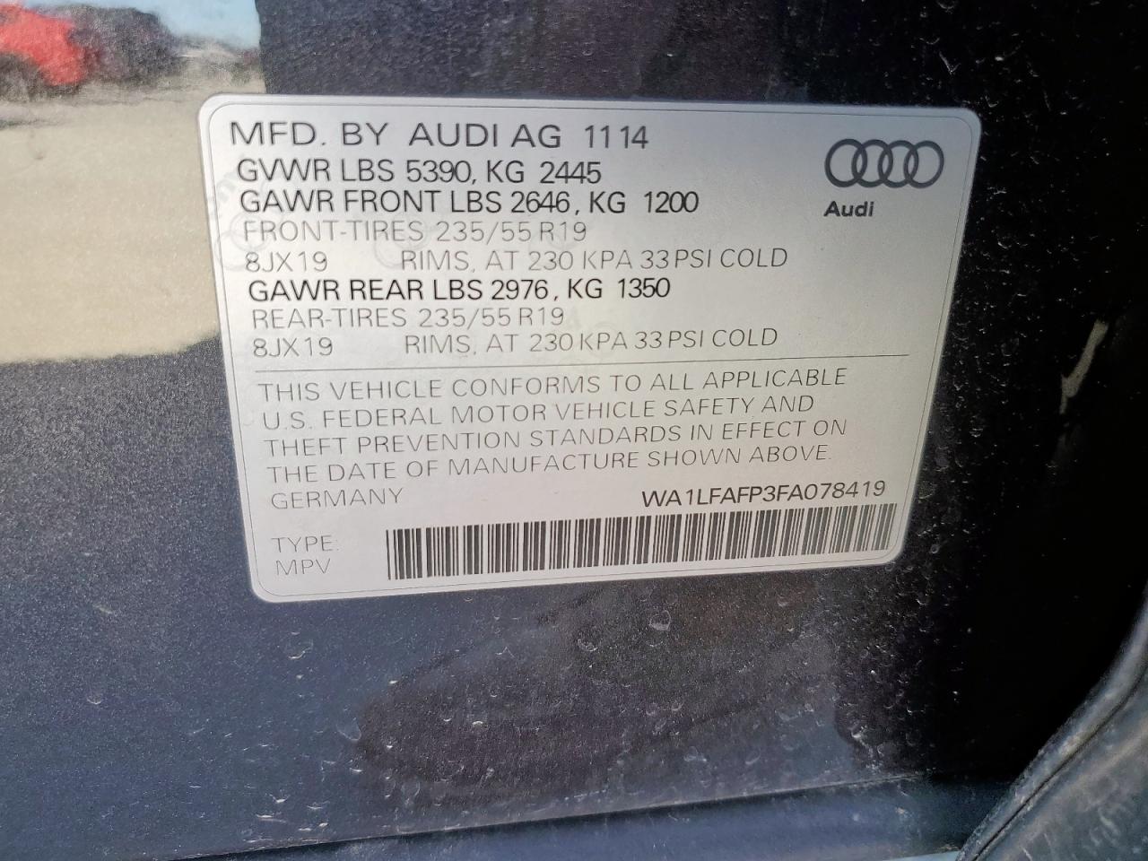 2015 Audi Q5 - Image 12