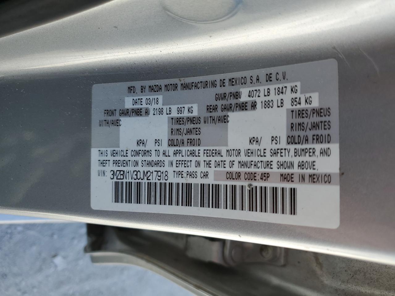 2018 Mazda 3 - Image 12