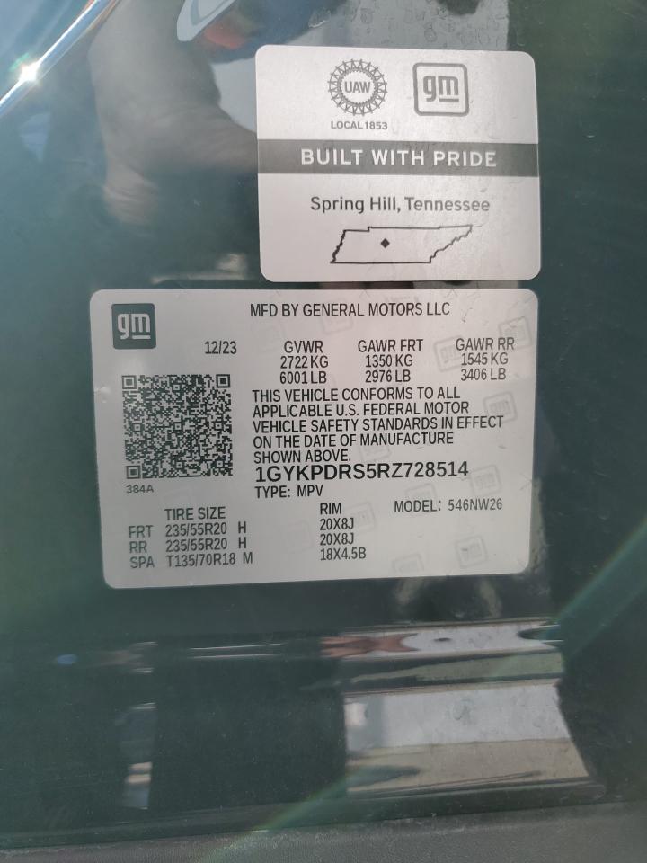 2024 Cadillac Xt6 Premium Luxury VIN: 1GYKPDRS5RZ728514 Lot: 50507705
