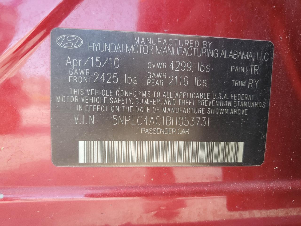 2011 Hyundai Sonata - Image 12