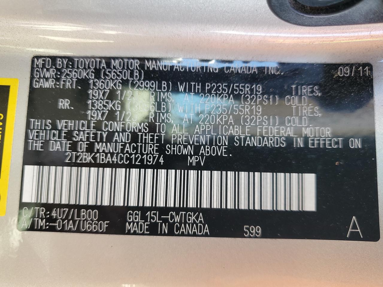 2012 Lexus RX - Image 15