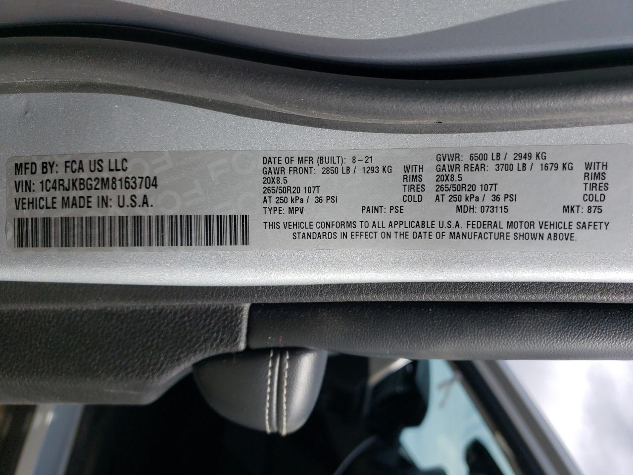 2021 Jeep Grand Cherokee - Image 15