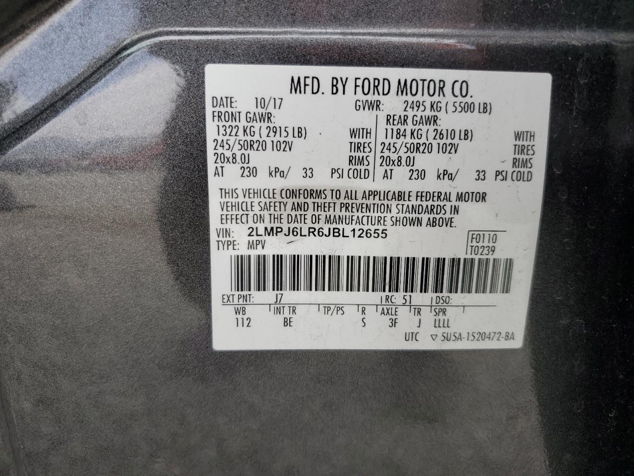 2018 Lincoln MKX - Image 13