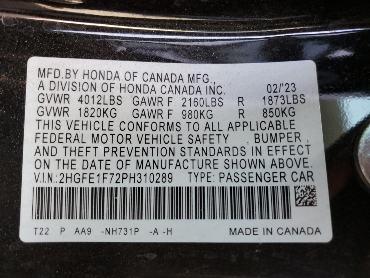 2023 Honda Civic - Image 12