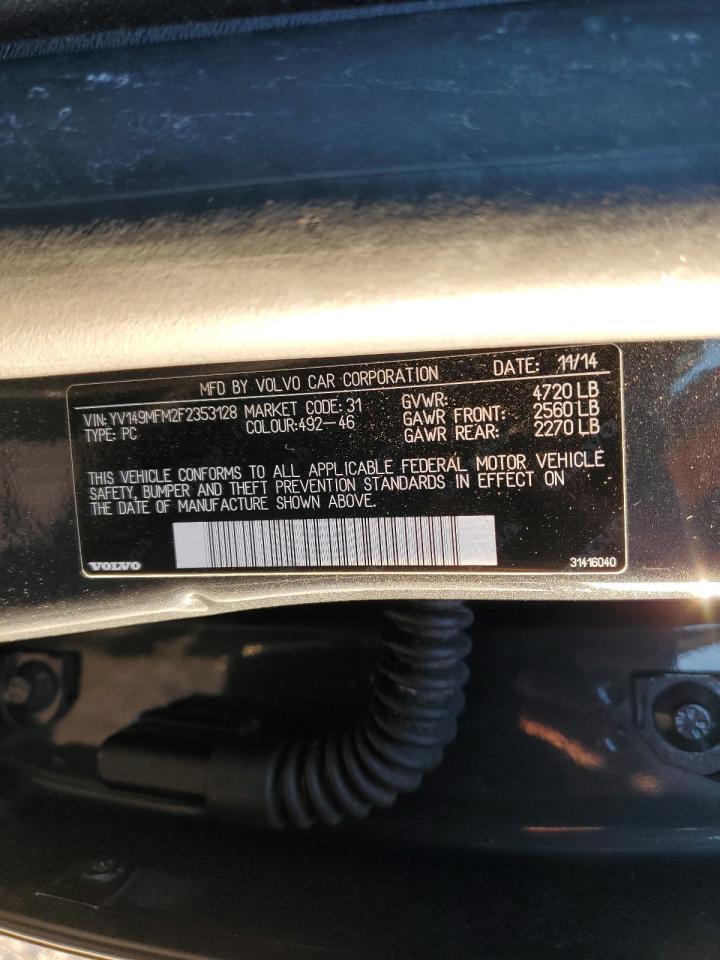 2015 Volvo S60 Platinum VIN: YV149MFM2F2353128 Lot: 48517635