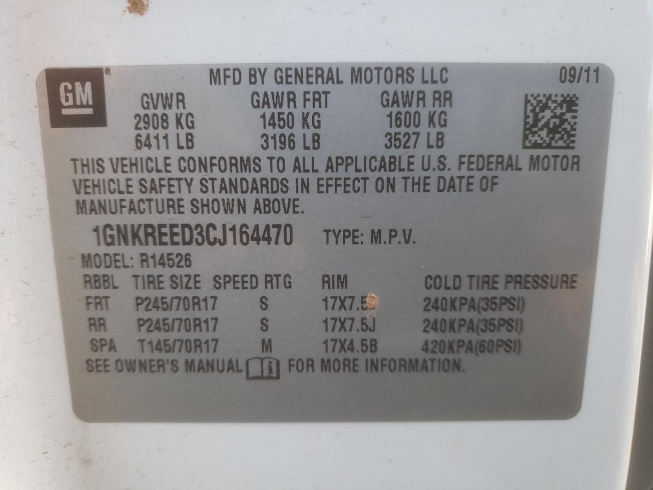 2012 Chevrolet Traverse - Image 15