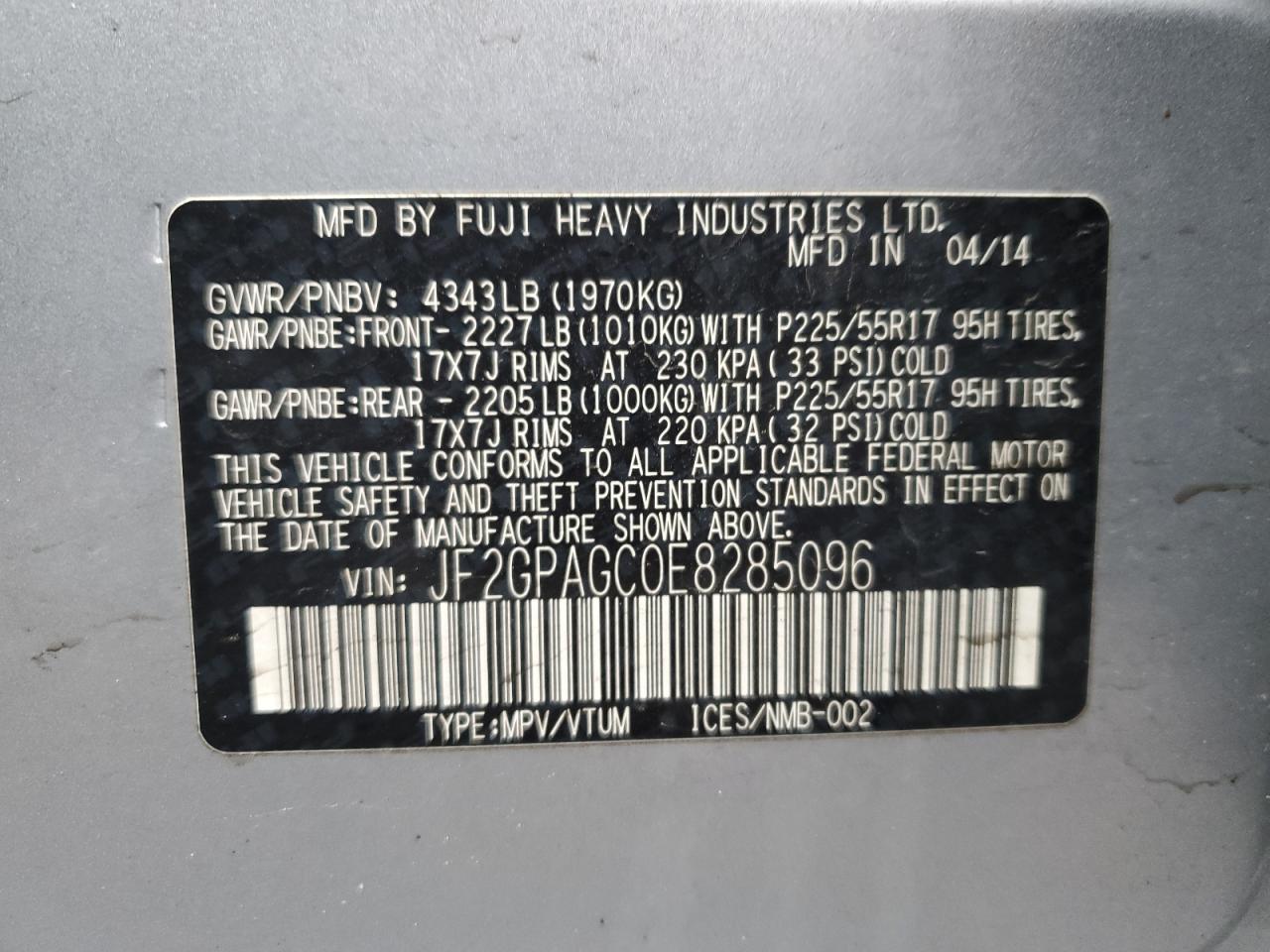 2014 Subaru XV - Image 14