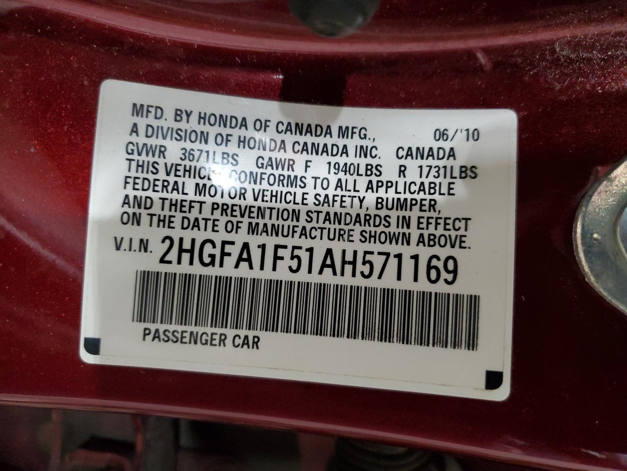 2010 Honda Civic - Image 12