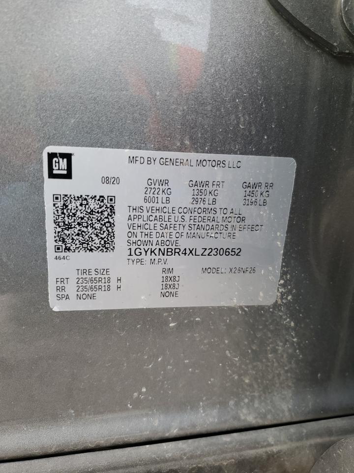 2020 Cadillac Xt5 Luxury VIN: 1GYKNBR4XLZ230652 Lot: 49077795