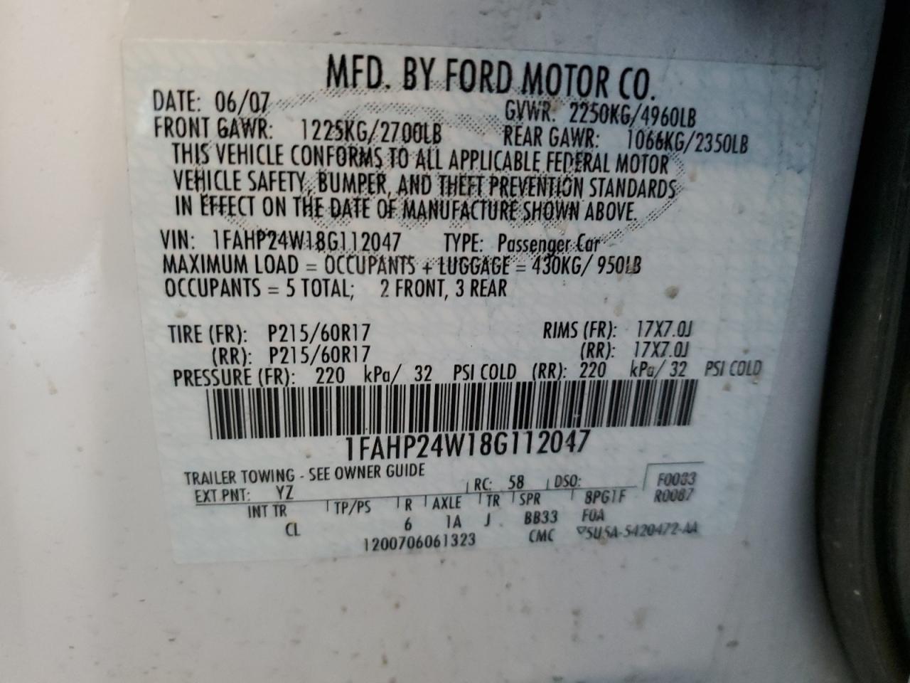 2008 Ford Taurus - Image 12
