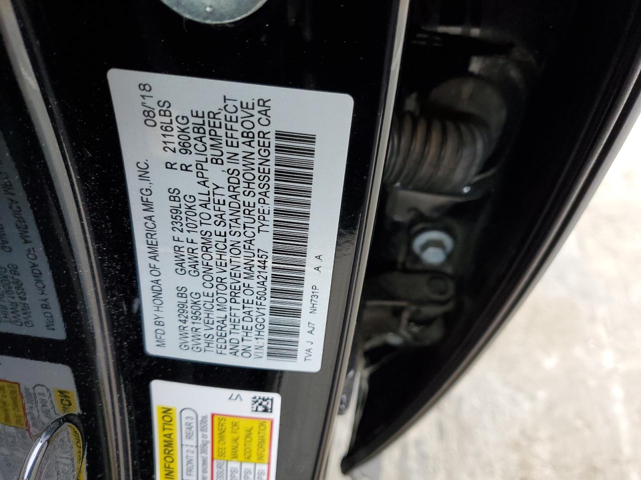 2018 Honda Accord - Image 13