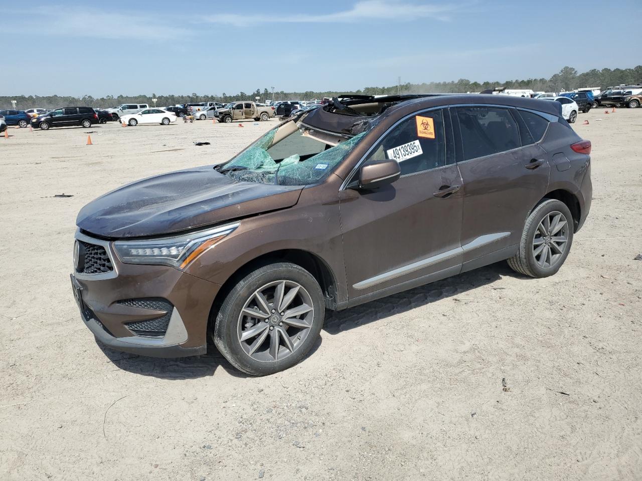 2019 Acura Rdx Technology en Venta en Houston, TX - Front End