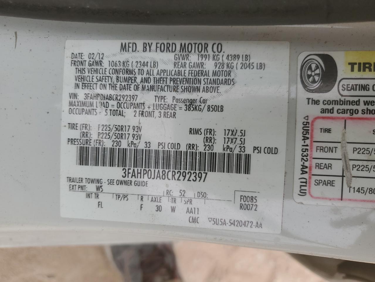 2012 Ford Fusion - Image 12