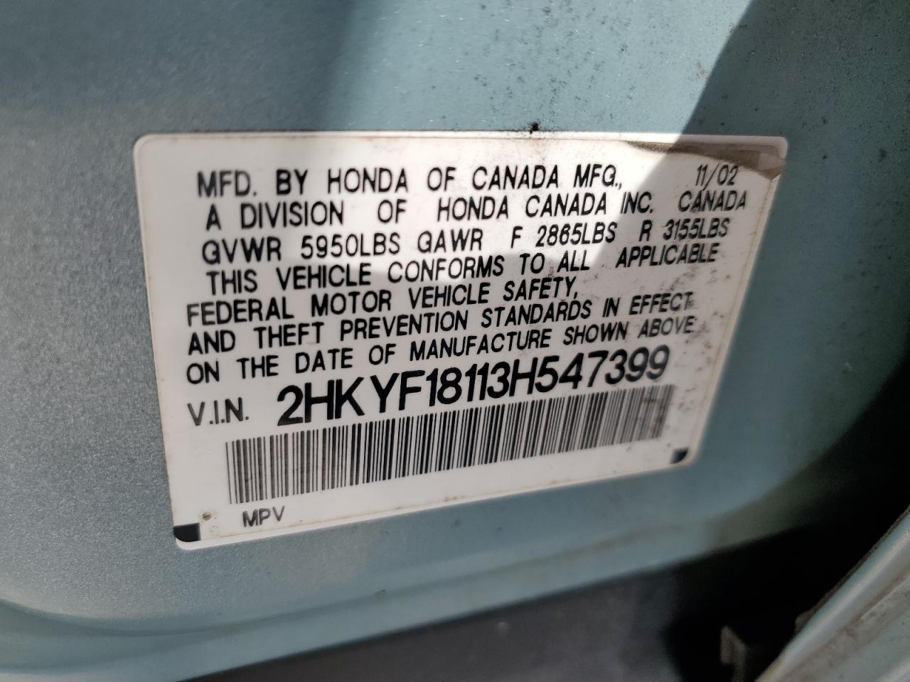 2003 Honda Pilot - Image 15