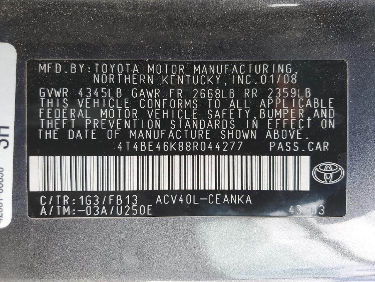 2008 Toyota Camry - Image 12