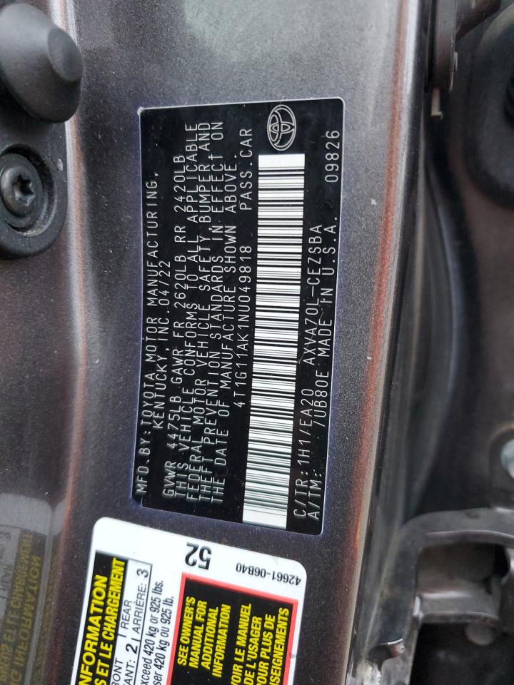 2022 Toyota Camry - Image 12