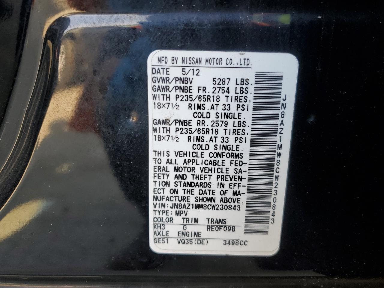 2012 Nissan Murano - Image 13