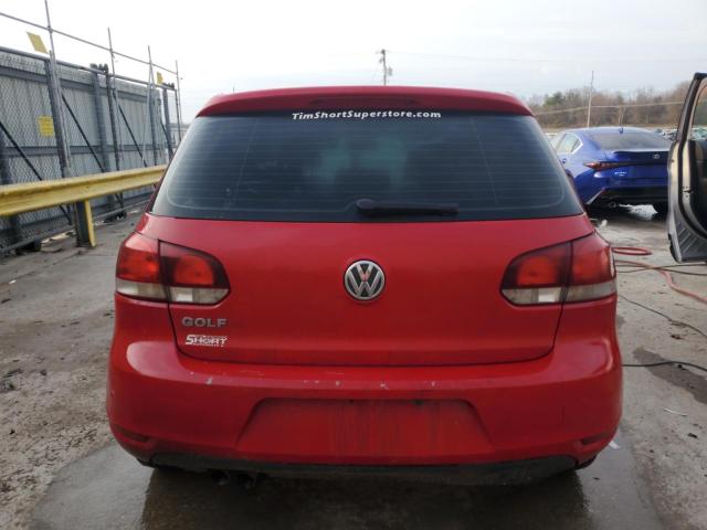  VOLKSWAGEN GOLF 2013 Красный