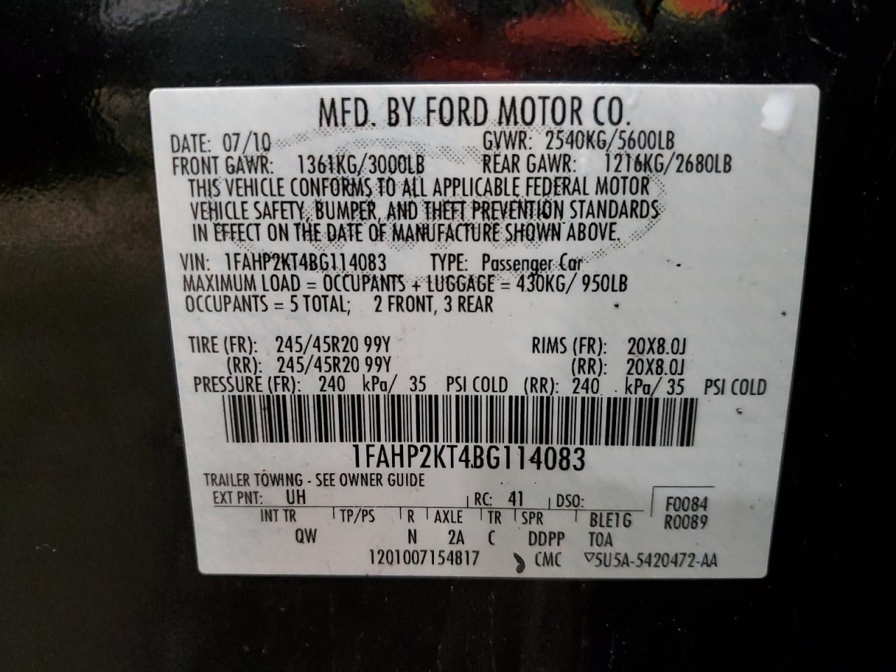 2011 Ford Taurus - Image 12