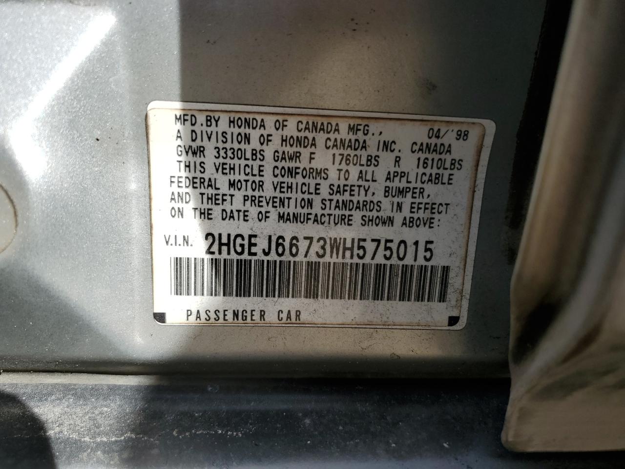1998 Honda Civic - Image 12