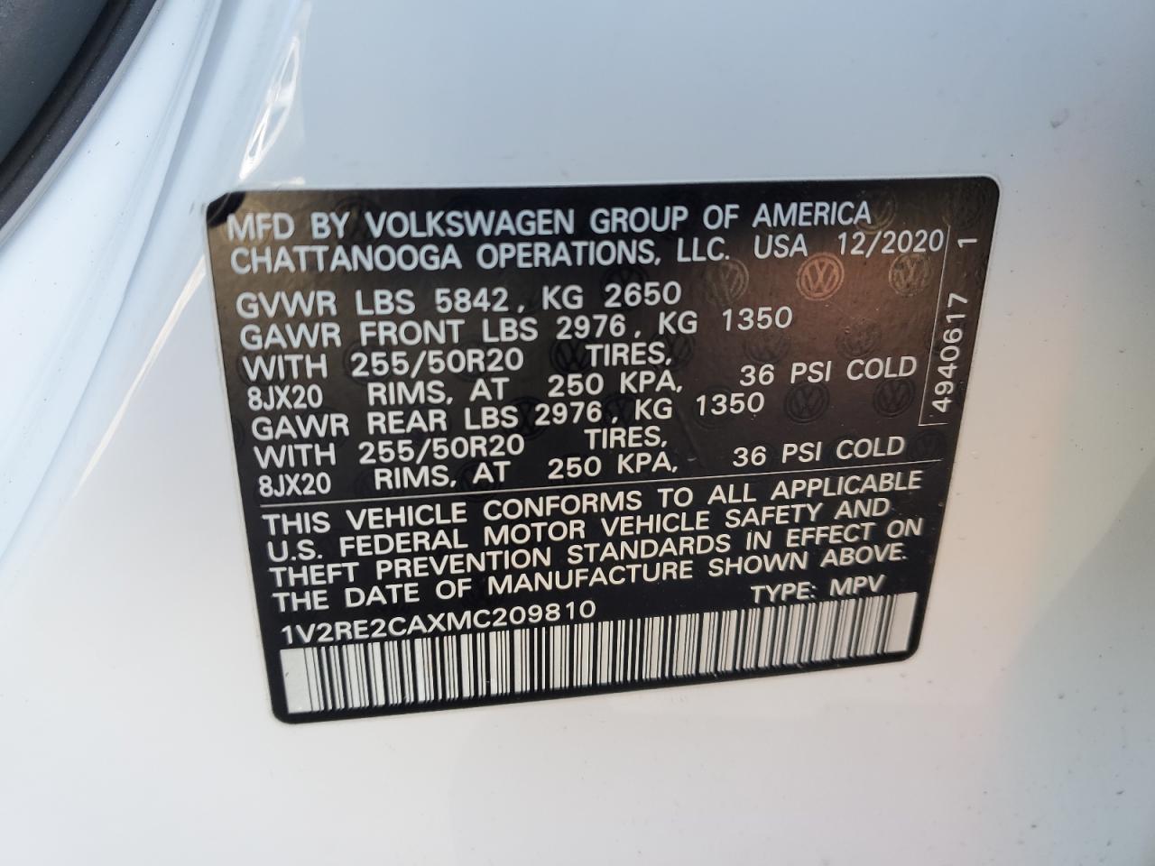 2021 Volkswagen Atlas - Image 14